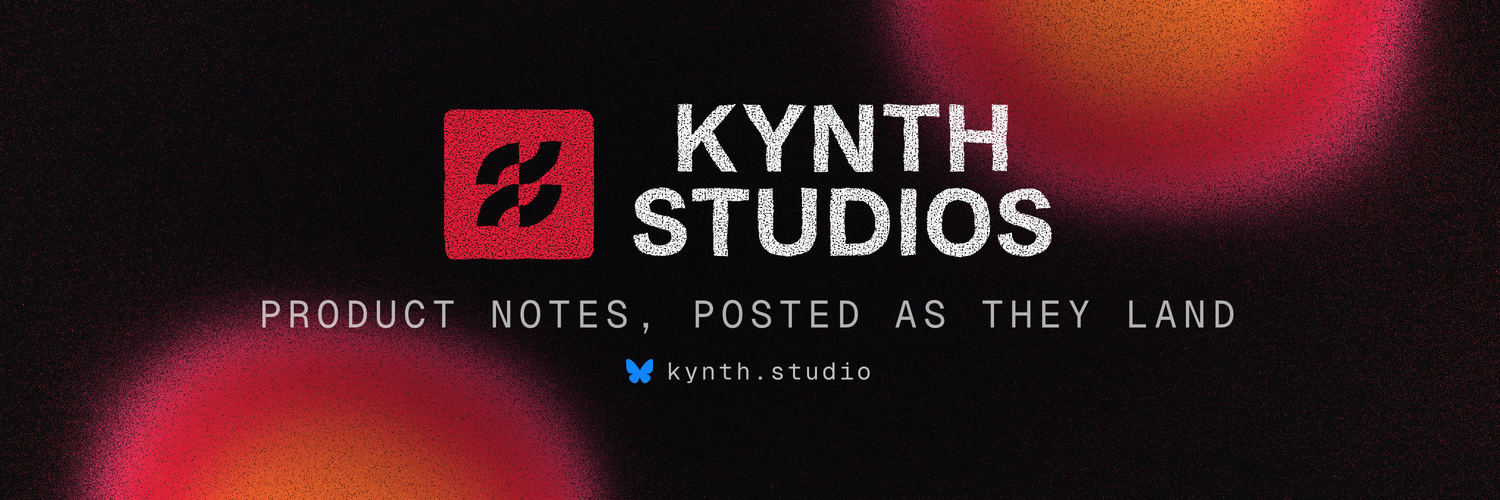 Bluesky — kynth.studio banner