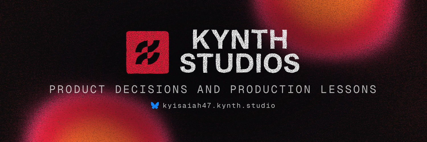 Bluesky — kyisaiah47.kynth.studio (founder) banner