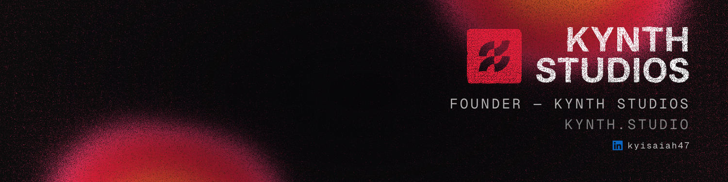LinkedIn — founder profile banner